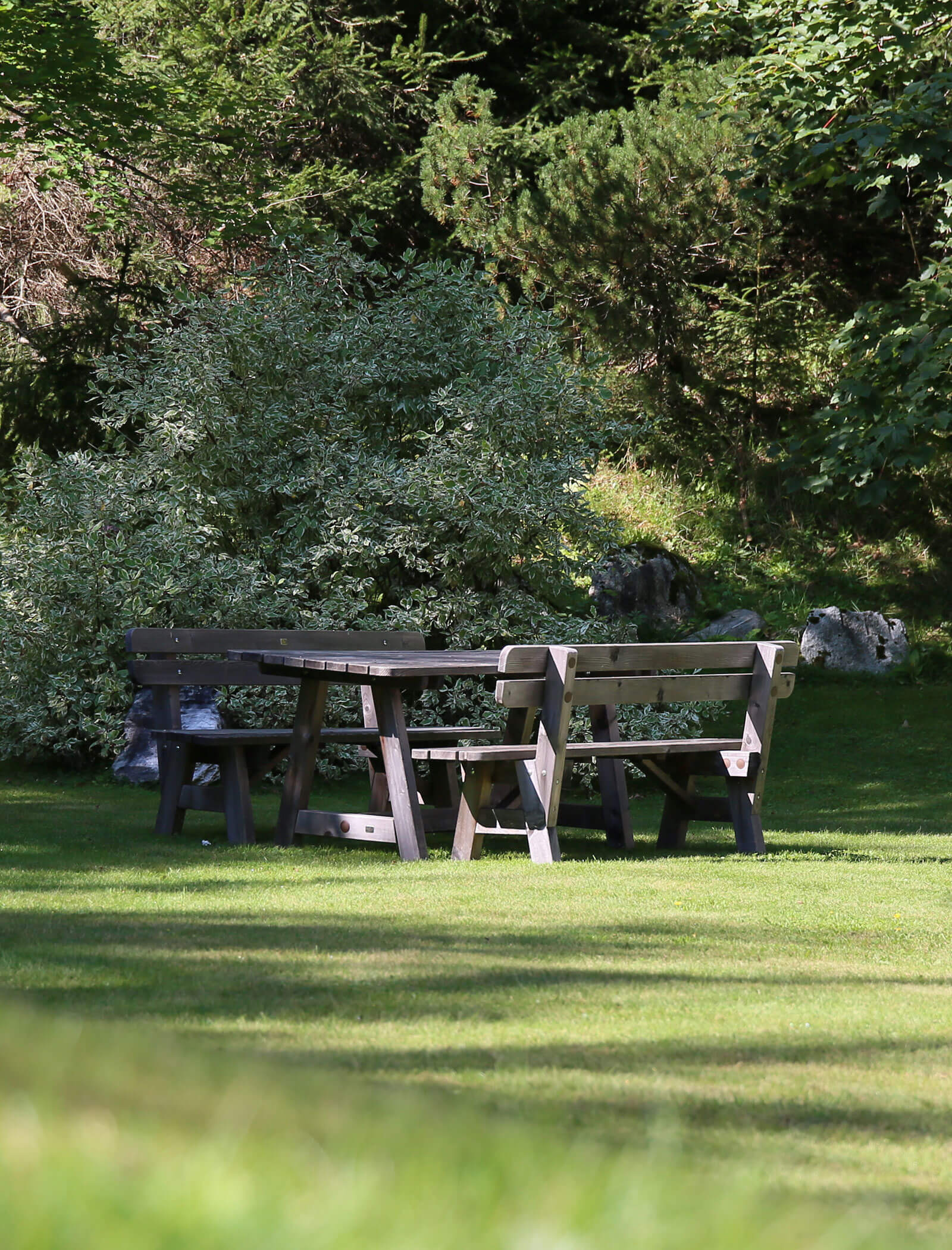 Großer Garten mit Picknicktisch - Knappenhof B&B